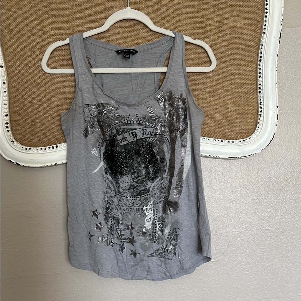 Gray Graphic Women's Tank Top
